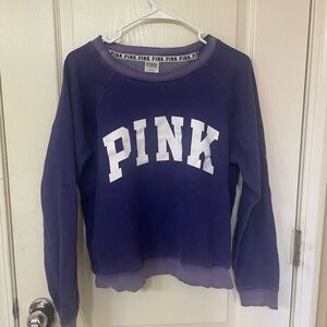 Victoria's Secret PINK Women's Crew Neck Sweater - Purple